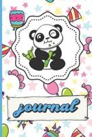 Panda Bear Birthday Party Journal