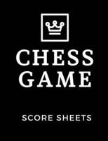 Chess Game Score Sheets