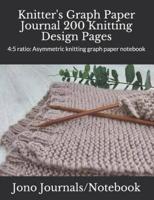 Knitter's Graph Paper Journal 200 Knitting Design Pages