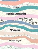 2020 Weekly Monthly Planner Vertical Layout