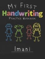 My First Handwriting Practice Workbook Imani