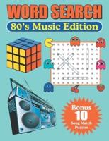 Word Search 80's Music Edition: Large Print Word Find Puzzles