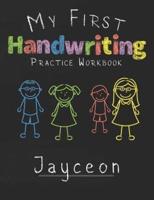 My First Handwriting Practice Workbook Jayceon