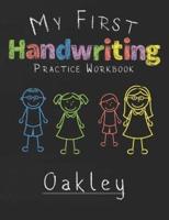 My First Handwriting Practice Workbook Oakley