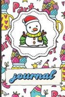 Winter Snow Man Journal
