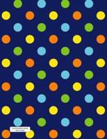 Lined Notebook Journal Dots on Navy