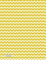 Lined Notebook Journal Gold White ZigZags