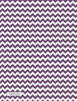 Lined Notebook Journal Purple White ZigZags