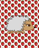 I Love Hedgehogs and Strawberries