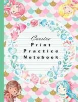 Cursive Print Practice Notebook