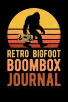 Retro Bigfoot Boombox Journal