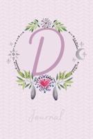 Beautiful Bohemian Style Journal With Initial