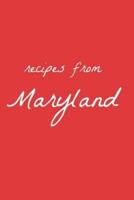 Recipes from Maryland
