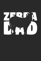 Zebra Notebook 'Zebra Dad' - Zebra Diary - Father's Day Gift for Animal Lover - Mens Writing Journal