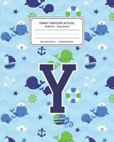 Primary Composition Notebook Grades K-2 Story Journal Y