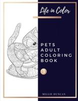 PETS ADULT COLORING BOOK (Book 3)