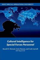 Cultural Intelligence for Special Forces Personnel