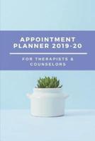 Appointment Planner 2019-20 For Therapists & Counselors