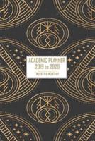 Academic Planner Dated Gold Elemental Design