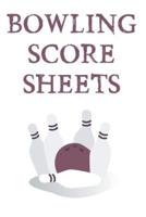 Bowling Score Sheets