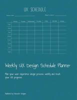 Weekly UX Design Schedule Planner