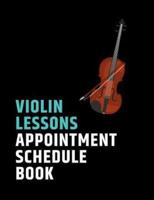 Violin Lessons Appointment Schedule Book