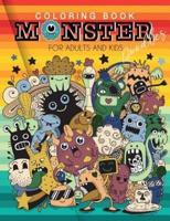 Coloring Book Monster Doodles for Adults and Kids