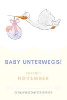 Schwangerschaftstagebuch Baby Unterwegs Ankunft November