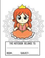 Class Mandala Coloring Cover Notebook