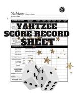 Yahtzee Score Record Sheet