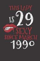 29 Sexy Lips Birthday Gift Notebook Journal