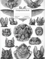Composition Book College-Ruled Vintage Bats Scientific Illustrations