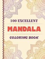 100 Excelent Mandala Coloring Book