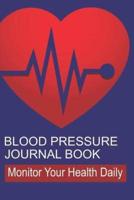 Blood Pressure Journal Book