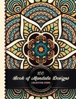 100 Book of Mandala Designs Coloring Book