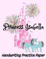 Princess Isabella Handwriting Practice Paper