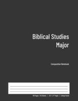 Biblical Studies Major Composition Notebook