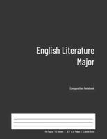 English Literature Major Composition Notebook