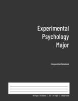 Experimental Psychology Major Composition Notebook