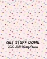 Get Stuff Done 2020-2021 Monthly Planner