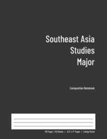 Southeast Asia Studies Major Composition Notebook