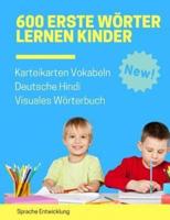 600 Erste Wörter Lernen Kinder Karteikarten Vokabeln Deutsche Hindi Visuales Wörterbuch