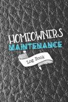 Homeowners Maintenance Log Book