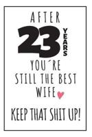 23Th Anniversary Notebook For Wife