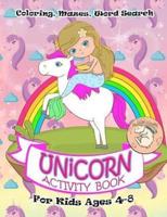 Unicorn Activity Book for Kids Ages 4-8