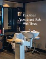 Beautician Appointment Book With Times