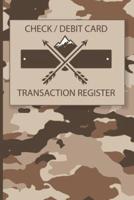 Check Debit Card Transaction Register