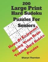 200 Hard Large Print Sudoku Puzzles For Seniors