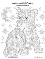 Wonderful Cats Coloring Book for Grown-Ups