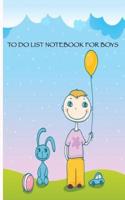 To Do List Notebook For Boys